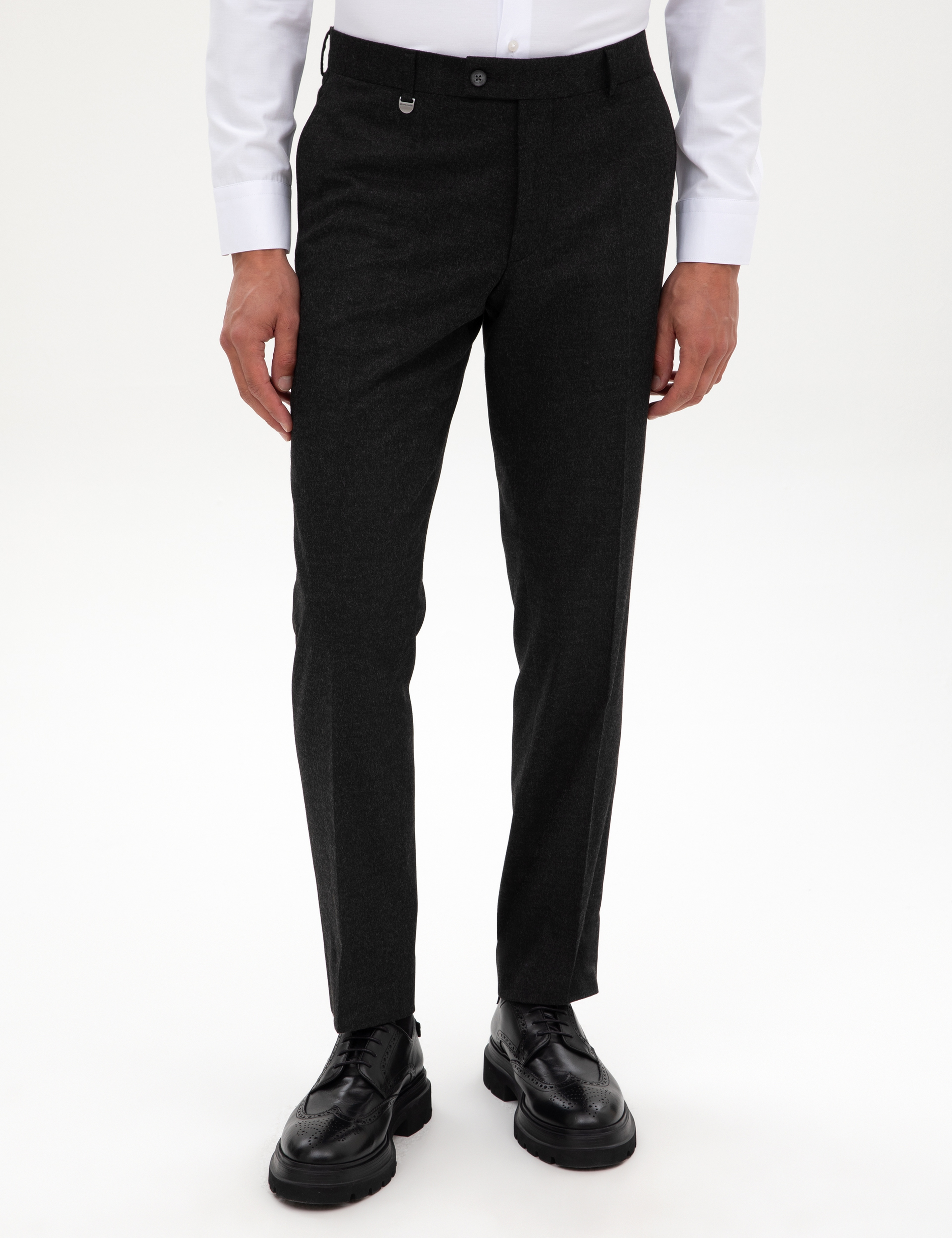 Antrasit Slim Fit Kumaş Pantolon
