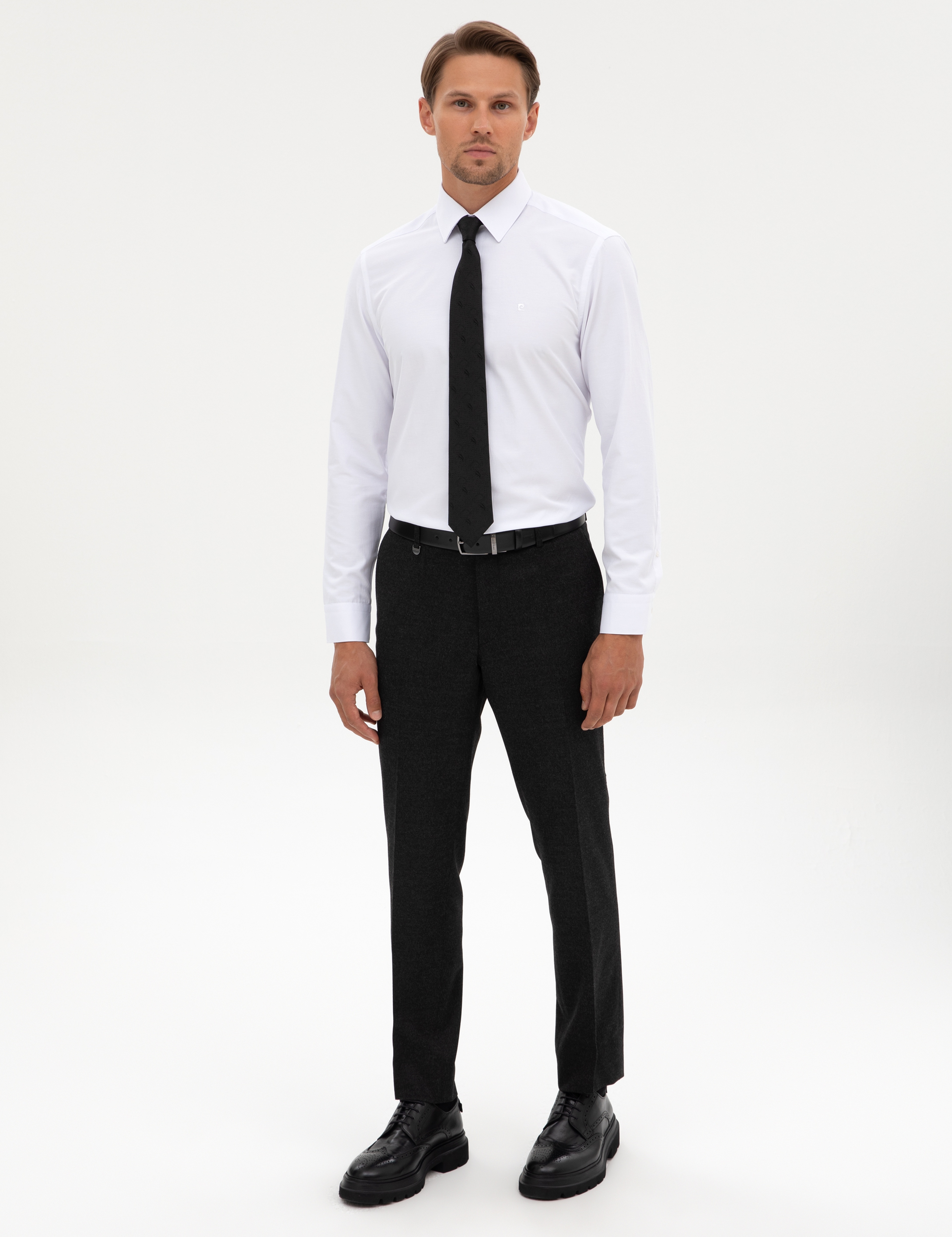 Antrasit Slim Fit Kumaş Pantolon - Image 3