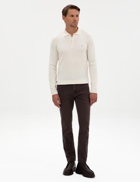 Kahverengi Slim Fit Jean Pantolon - 50317247036