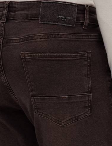 Kahverengi Slim Fit Jean Pantolon