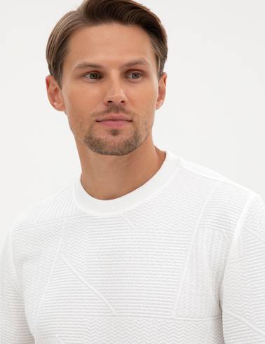 Ekru Regular Fit Sweatshirt
