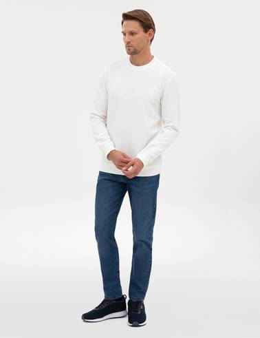 Ekru Regular Fit Sweatshirt