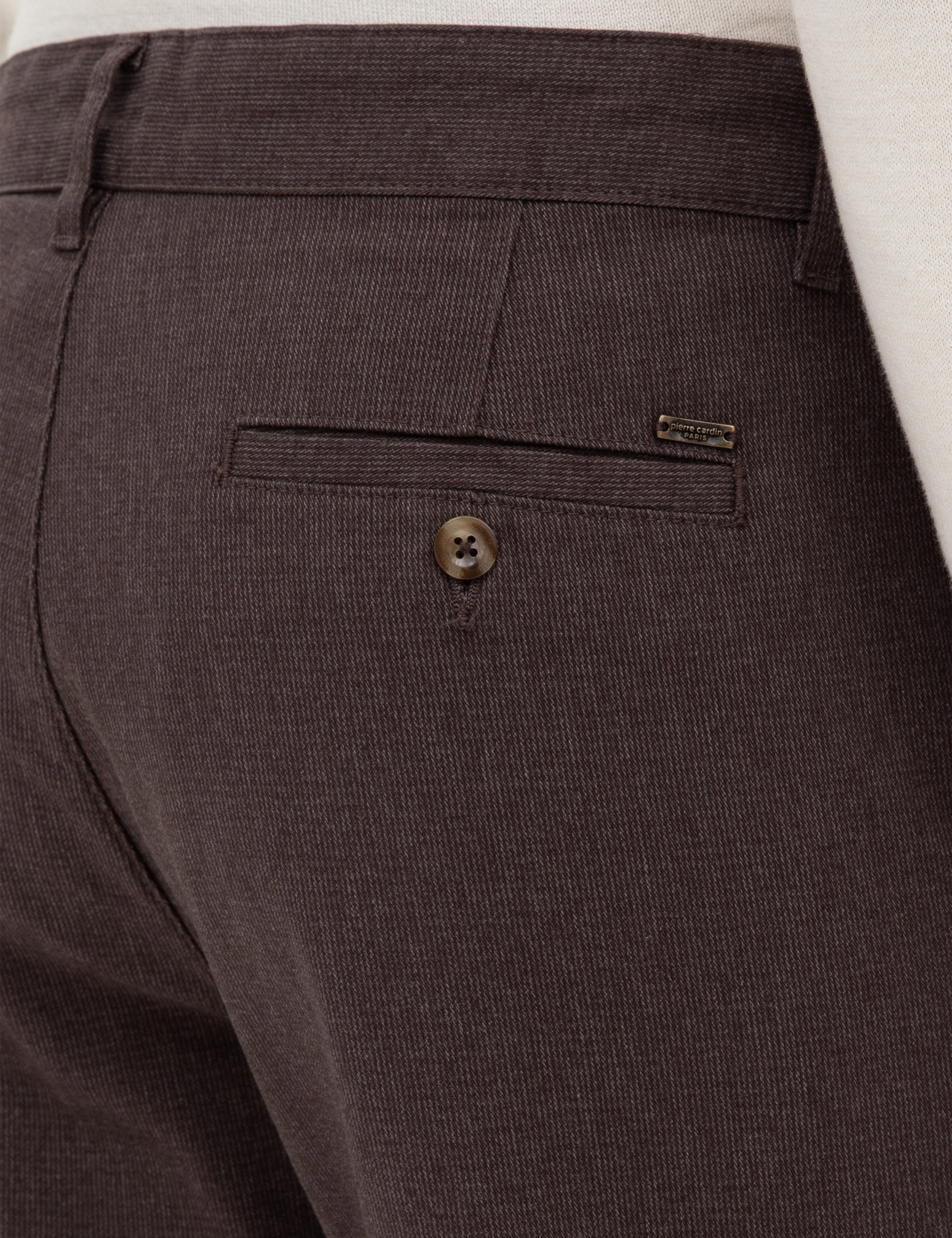 Koyu Kahverengi Slim Fit Kanvas Pantolon