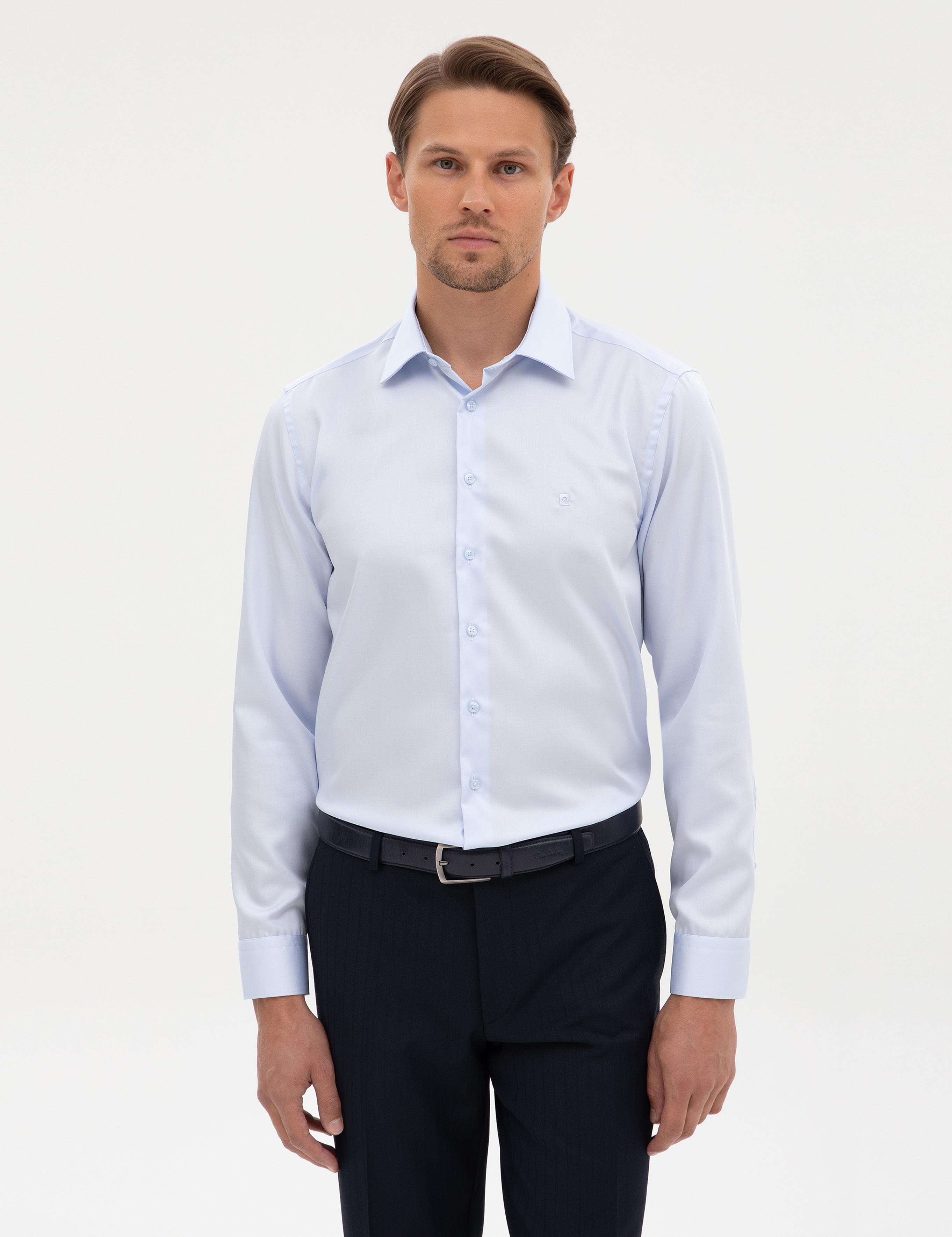 Açık Mavi Non Iron Kolay Ütülenebilir Slim Fit Gömlek