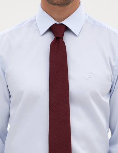 Açık Mavi Non Iron Kolay Ütülenebilir Slim Fit Gömlek