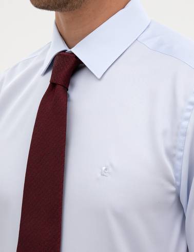 Açık Mavi Non Iron Kolay Ütülenebilir Slim Fit Gömlek