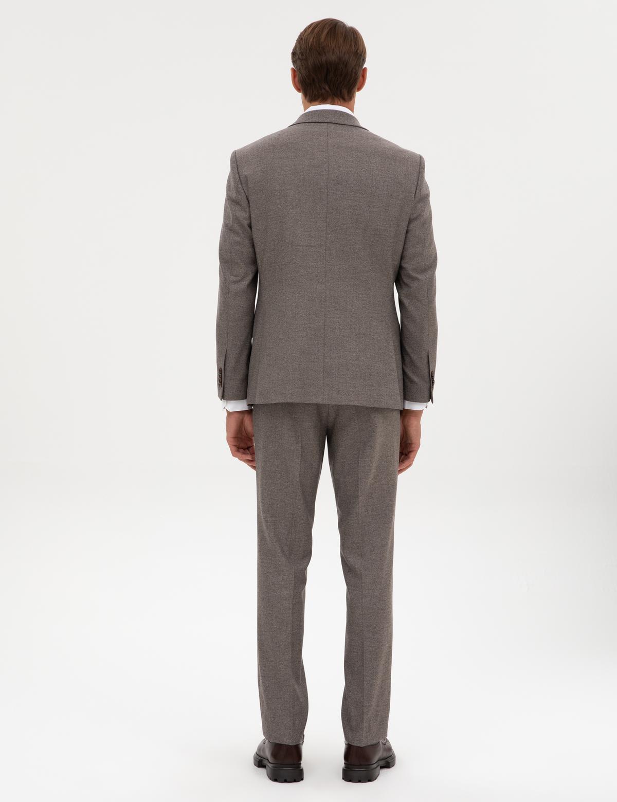 Açık Kahverengi Slim Fit Takım Elbise - 50316320005