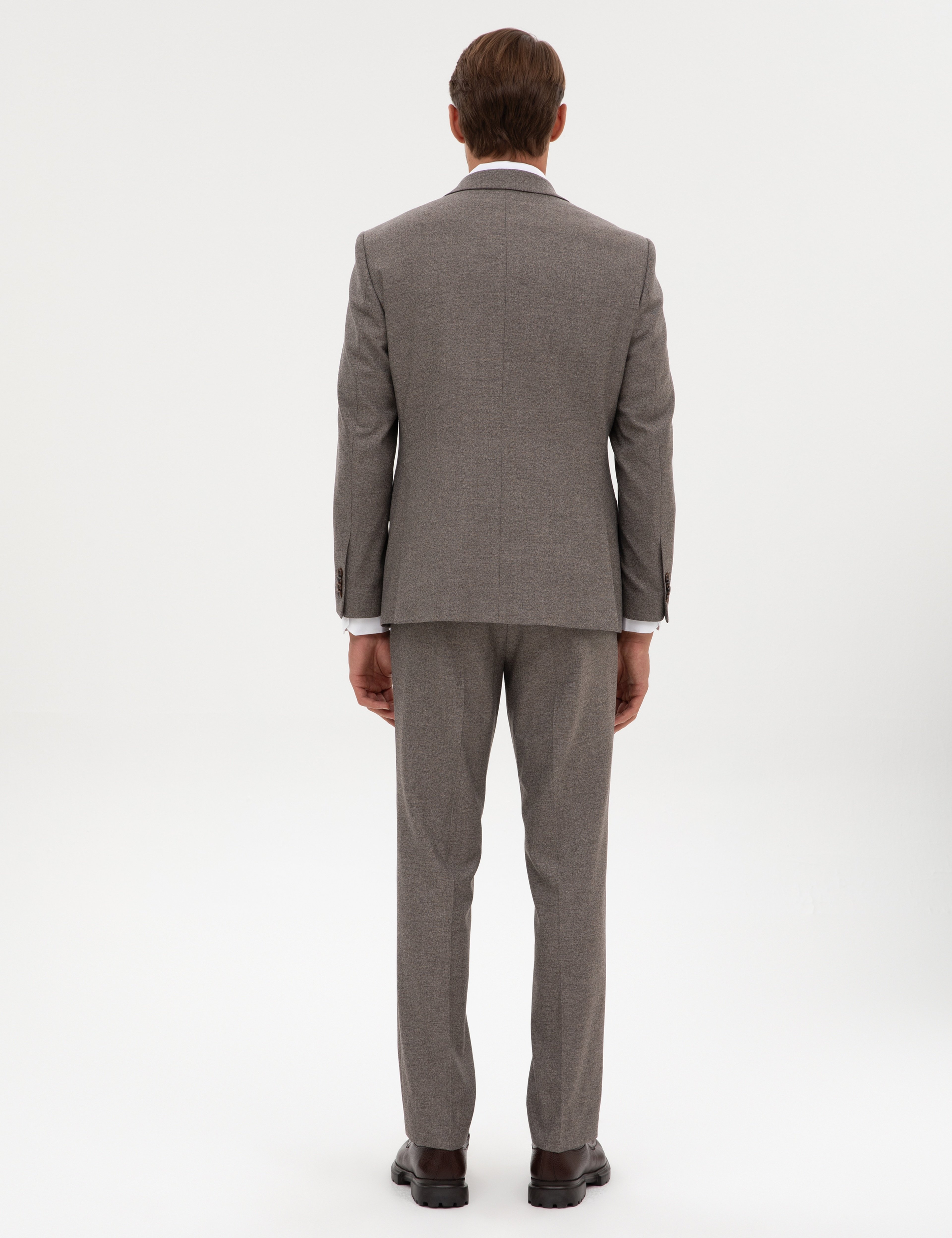 Açık Kahverengi Slim Fit Takım Elbise - Image 5