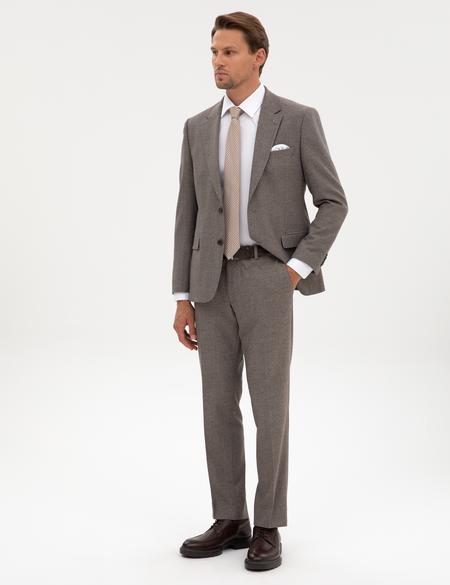 Açık Kahverengi Slim Fit Takım Elbise - 50316320005