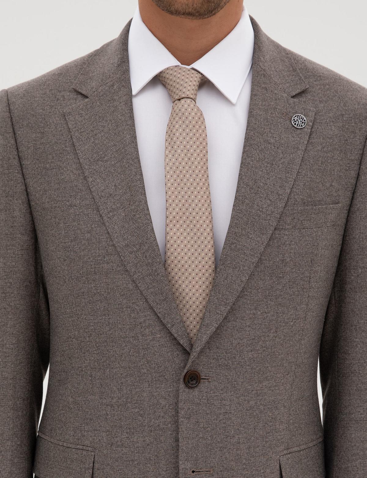 Açık Kahverengi Slim Fit Takım Elbise - 50316320005