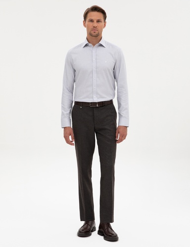 Kahverengi Slim Fit Kumaş Pantolon