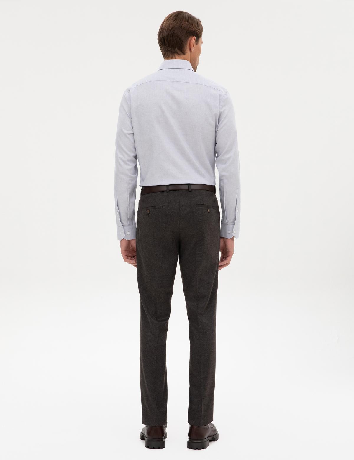 Kahverengi Slim Fit Kumaş Pantolon - 50314543117