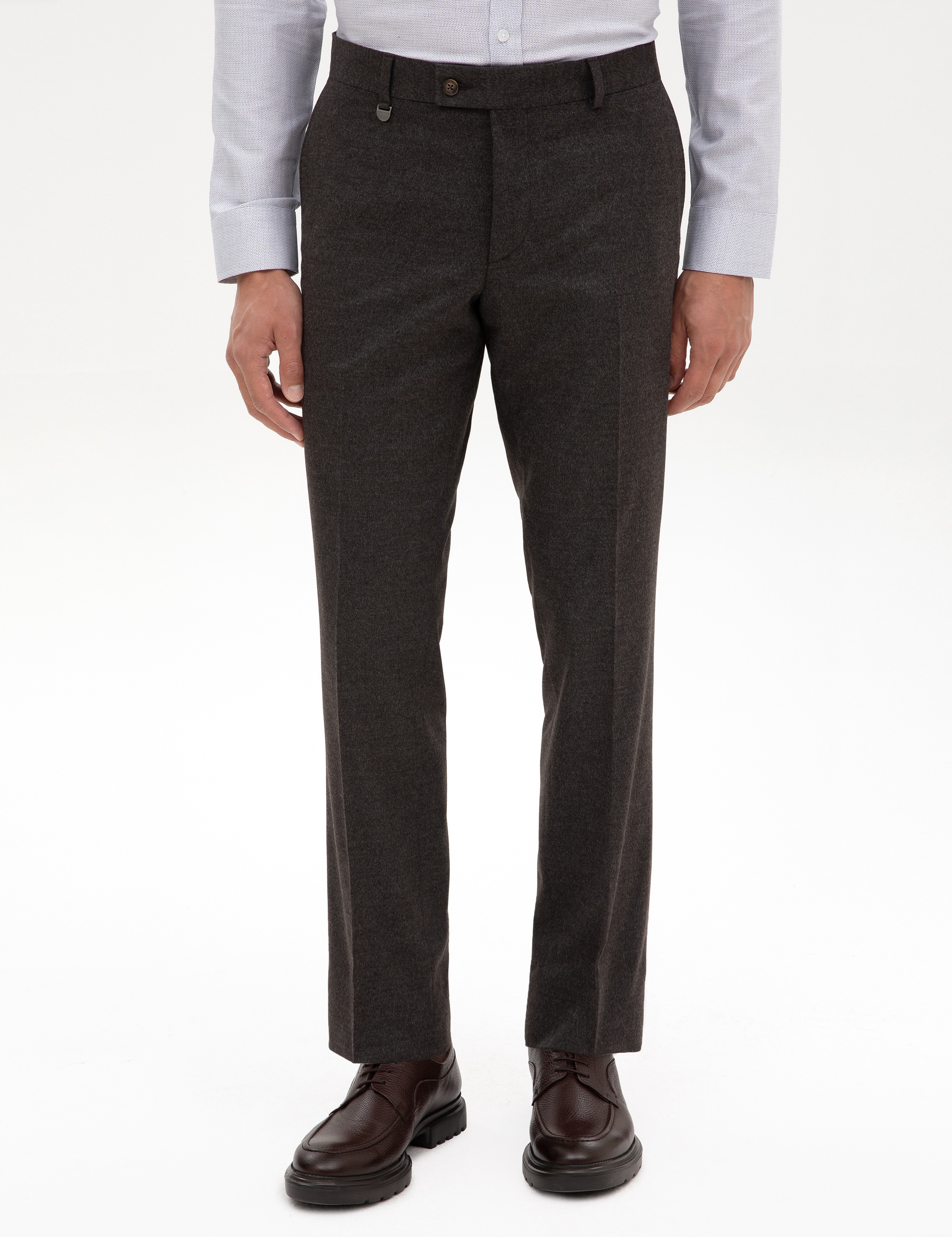 Kahverengi Slim Fit Kumaş Pantolon