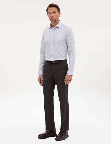 Kahverengi Slim Fit Kumaş Pantolon