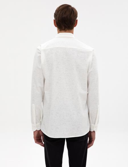 Ekru Regular Fit Örme Gömlek - 50311692023