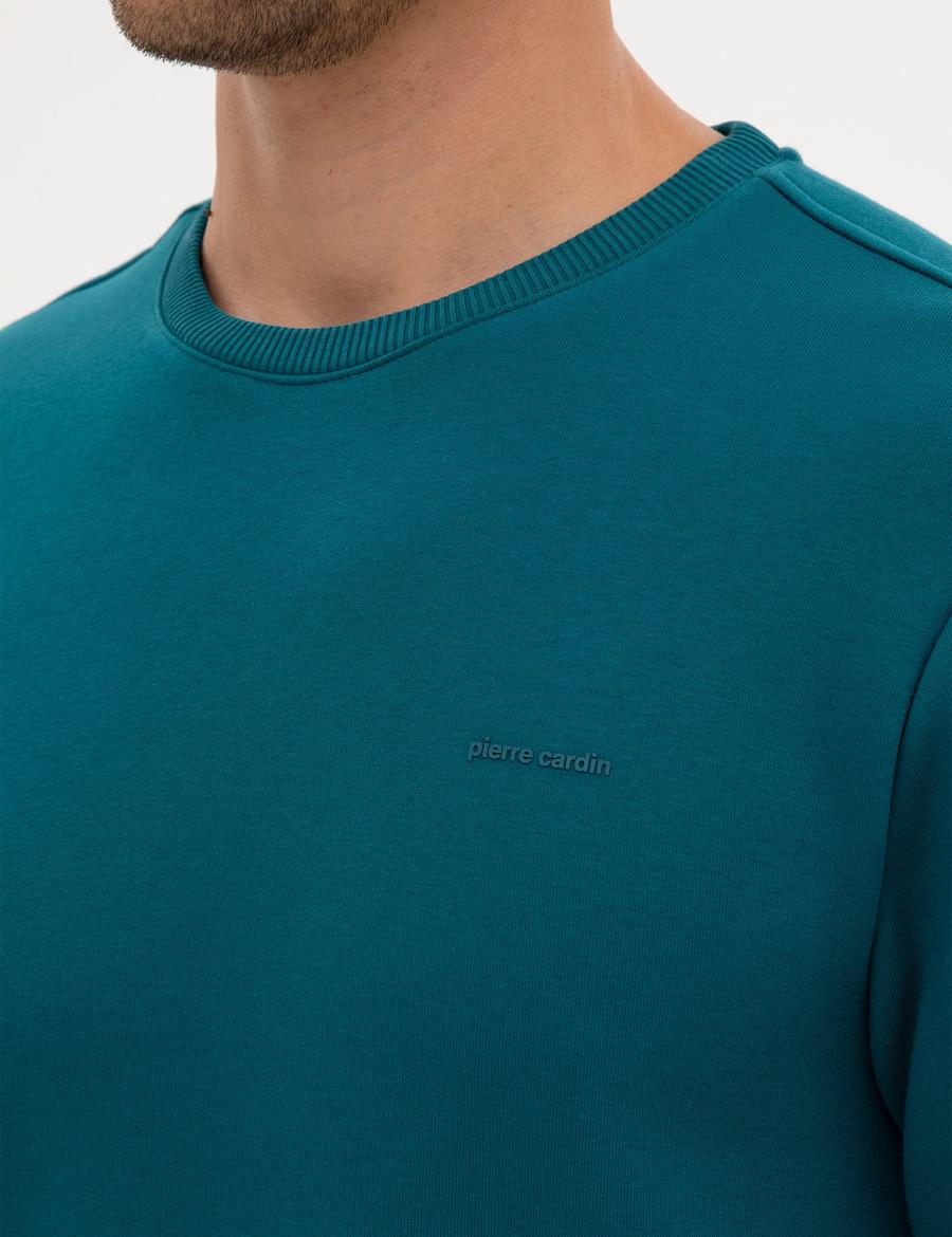 Zümrüt 3 İplik Regular Fit İçi Polarlı Bisiklet Yaka Basic Sweatshirt