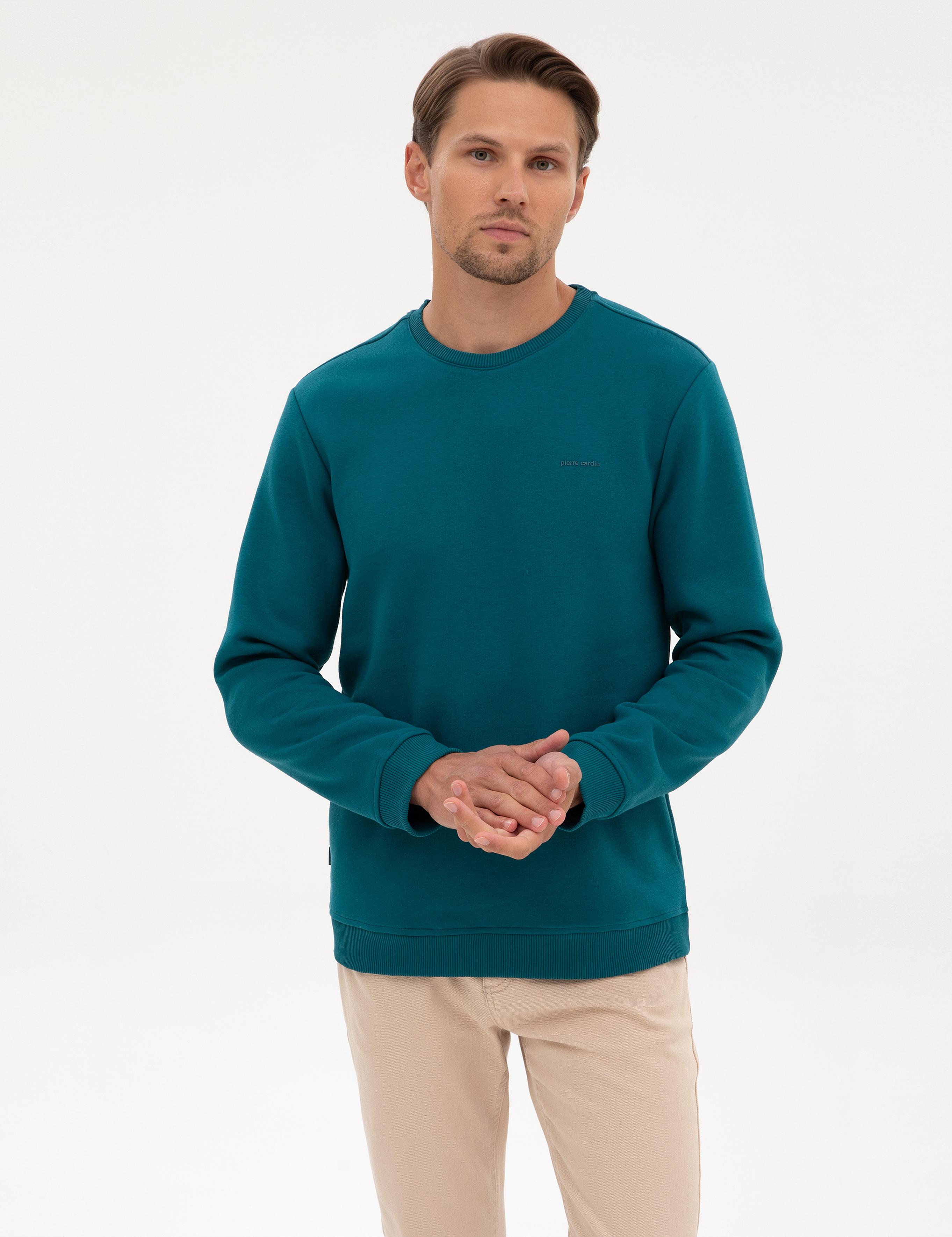 Zümrüt 3 İplik Regular Fit İçi Polarlı Bisiklet Yaka Basic Sweatshirt