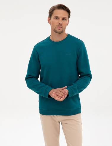 Zümrüt 3 İplik Regular Fit Bisiklet Yaka Basic Sweatshirt