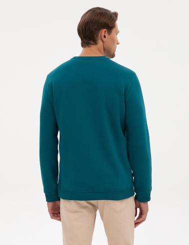Zümrüt 3 İplik Regular Fit Bisiklet Yaka Basic Sweatshirt