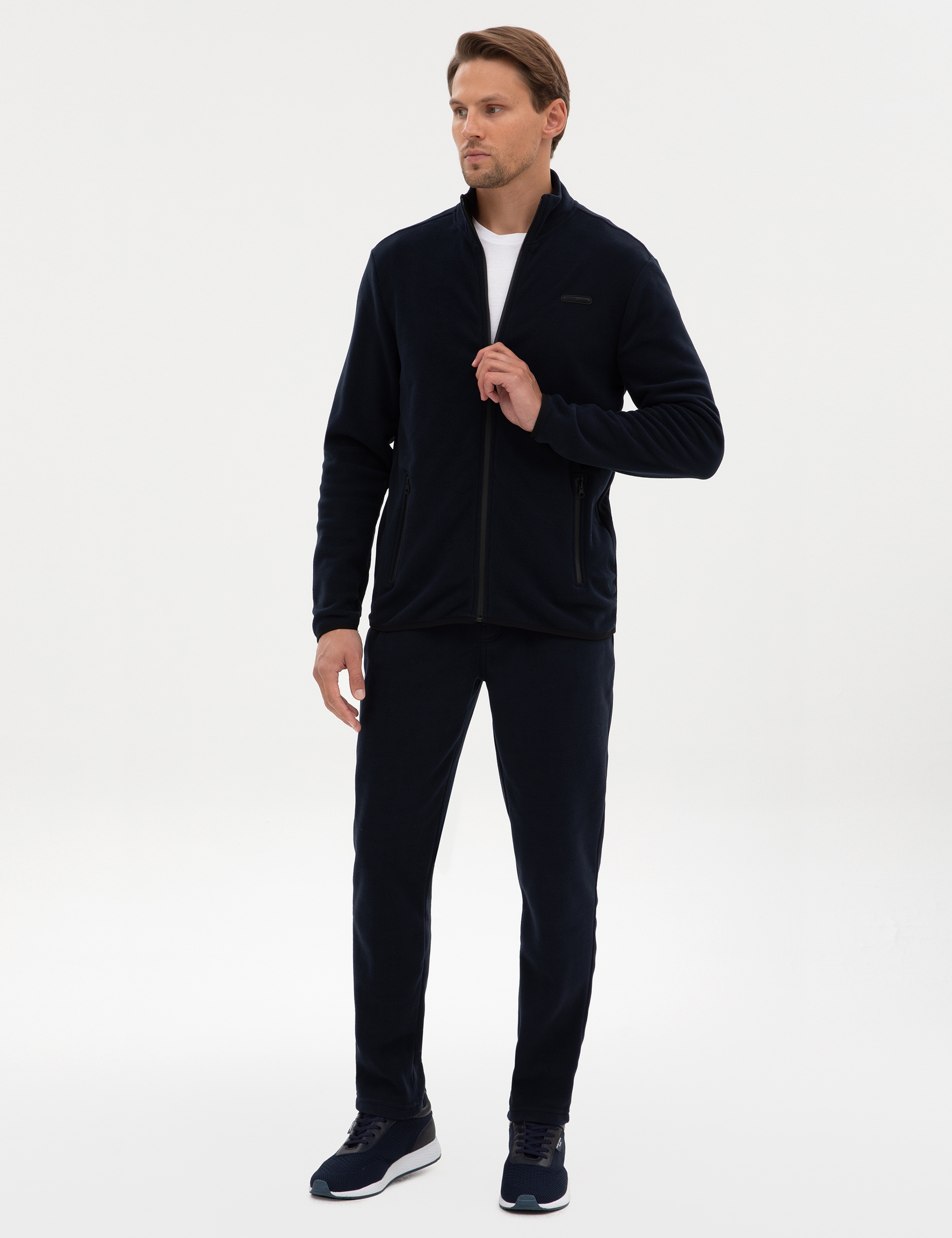 Lacivert Slim Fit Polar Eşofman Altı - Image 3