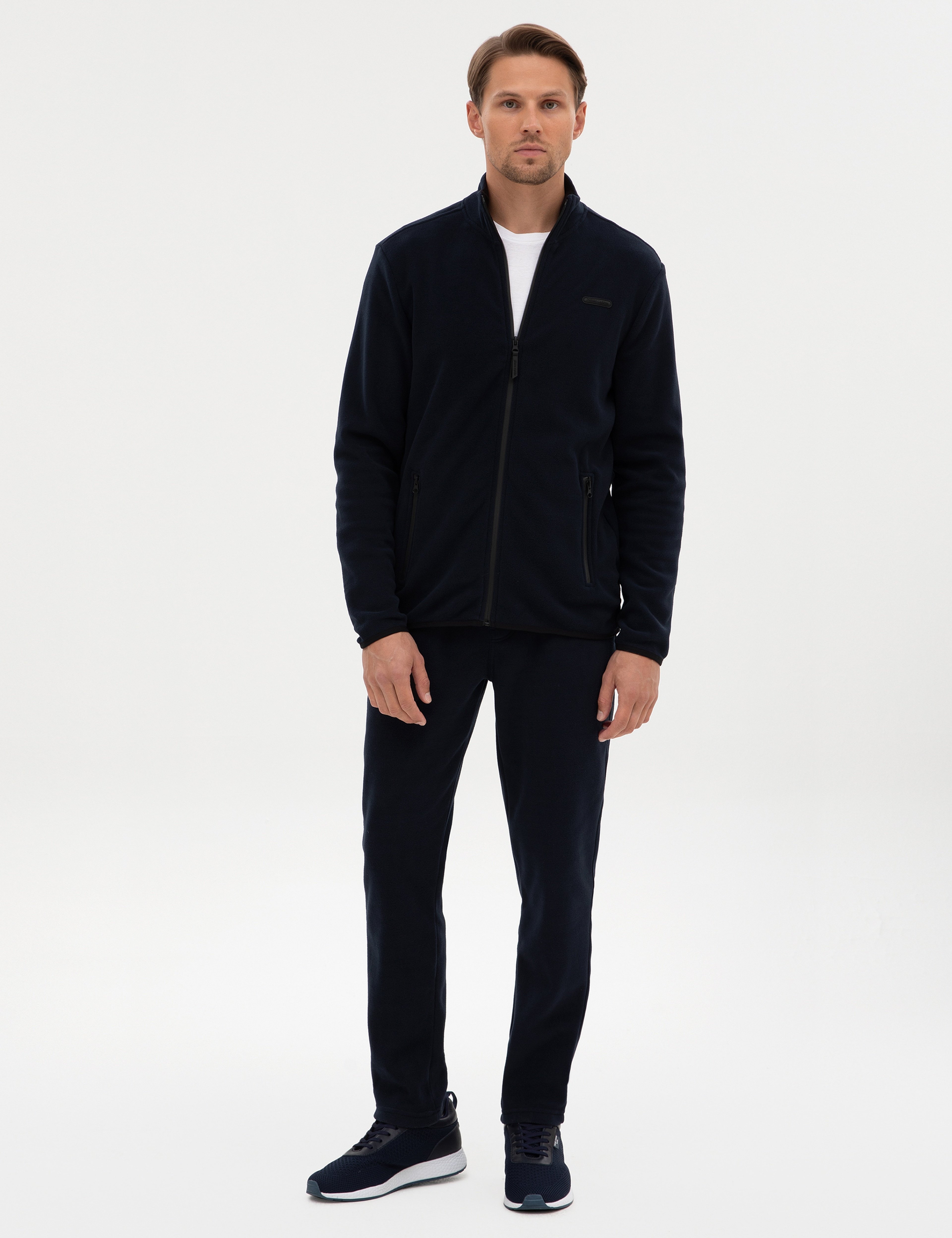 Lacivert Slim Fit Polar Eşofman Altı