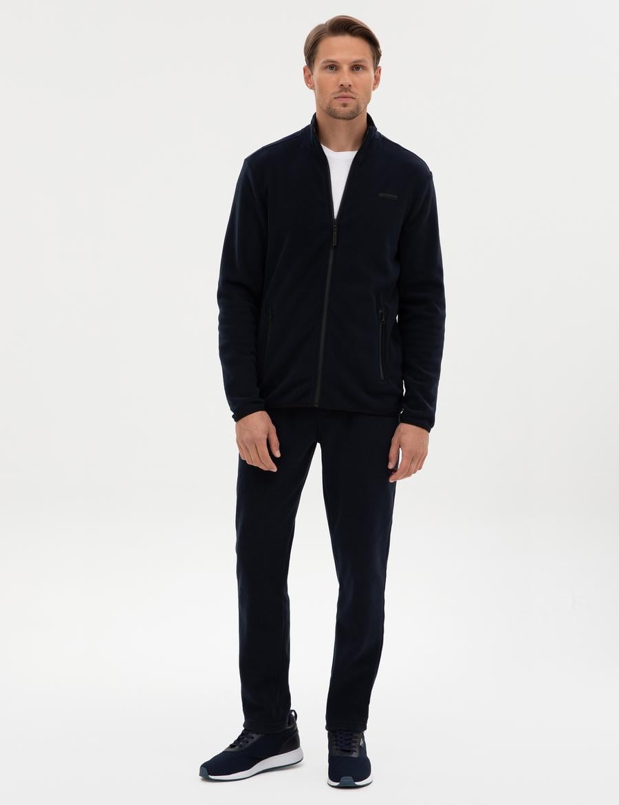 Lacivert Slim Fit Polar Eşofman Altı