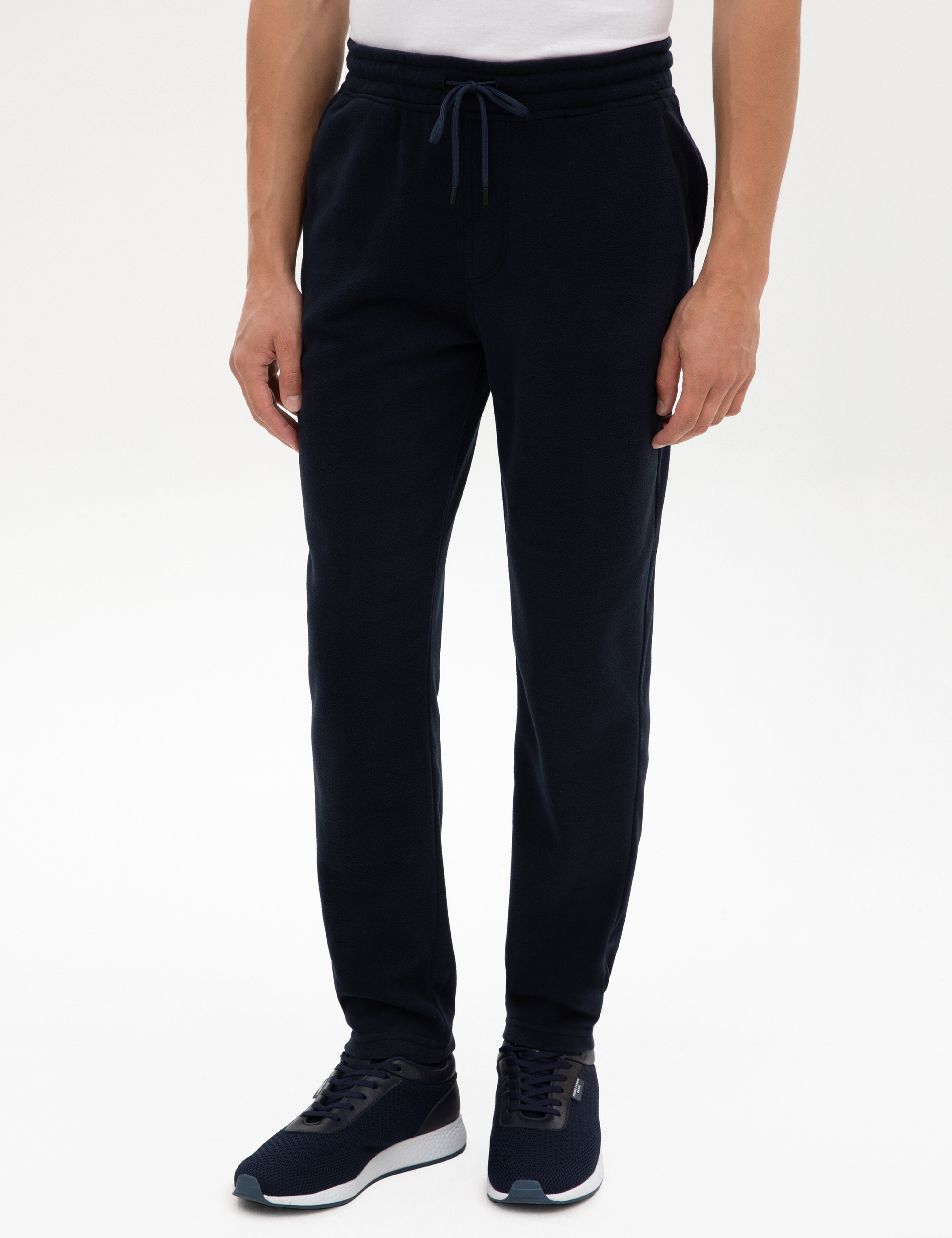 Lacivert Slim Fit Polar Eşofman Altı - Image 2