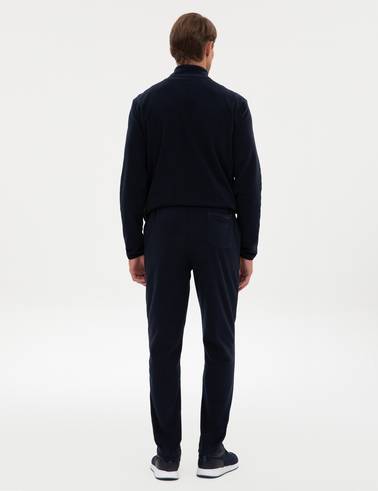 Lacivert Slim Fit Polar Eşofman Altı