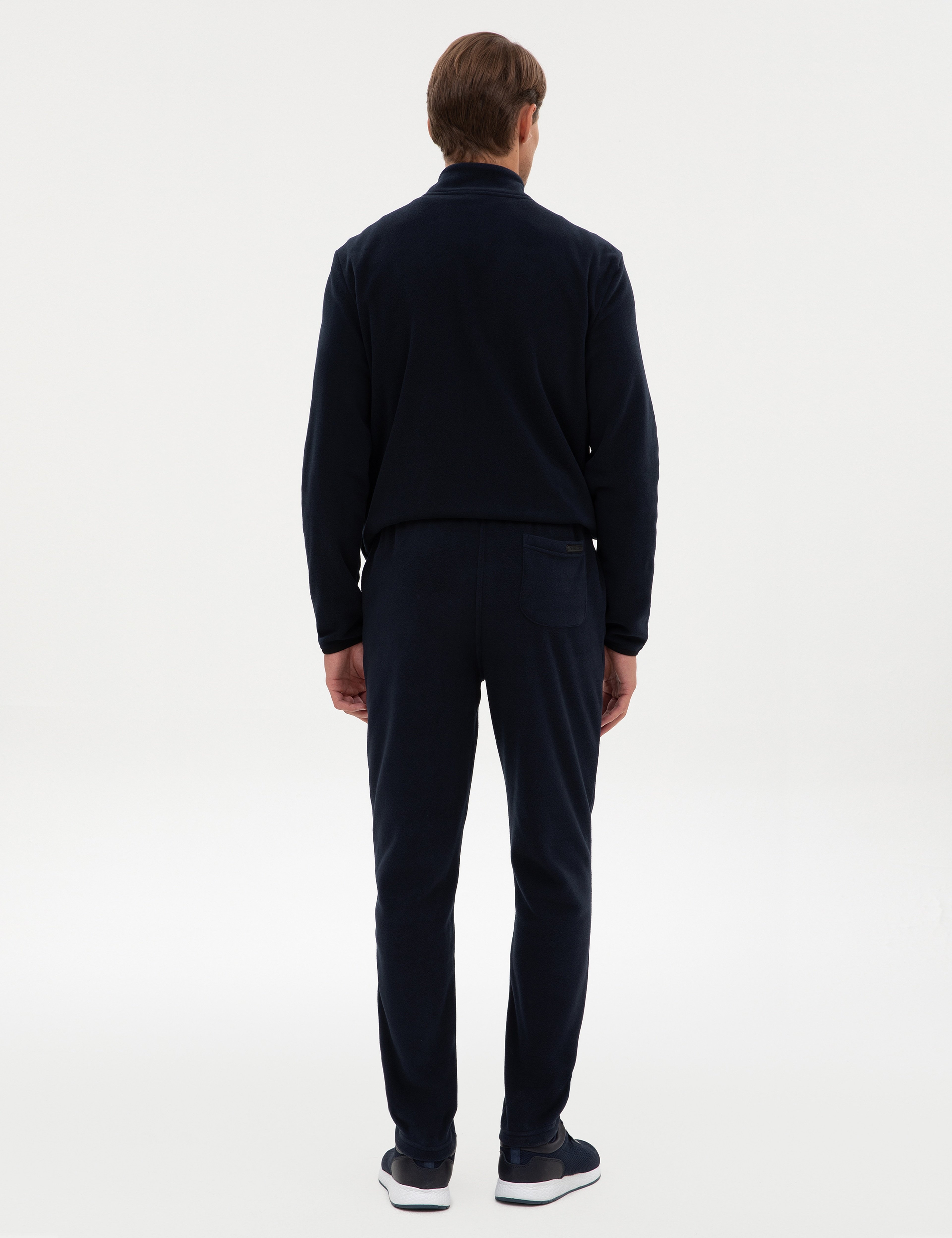 Lacivert Slim Fit Polar Eşofman Altı - Image 4
