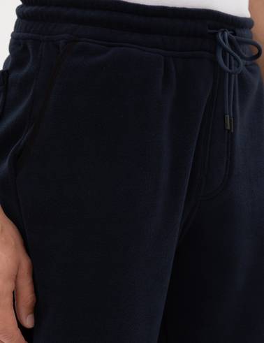 Lacivert Slim Fit Polar Eşofman Altı