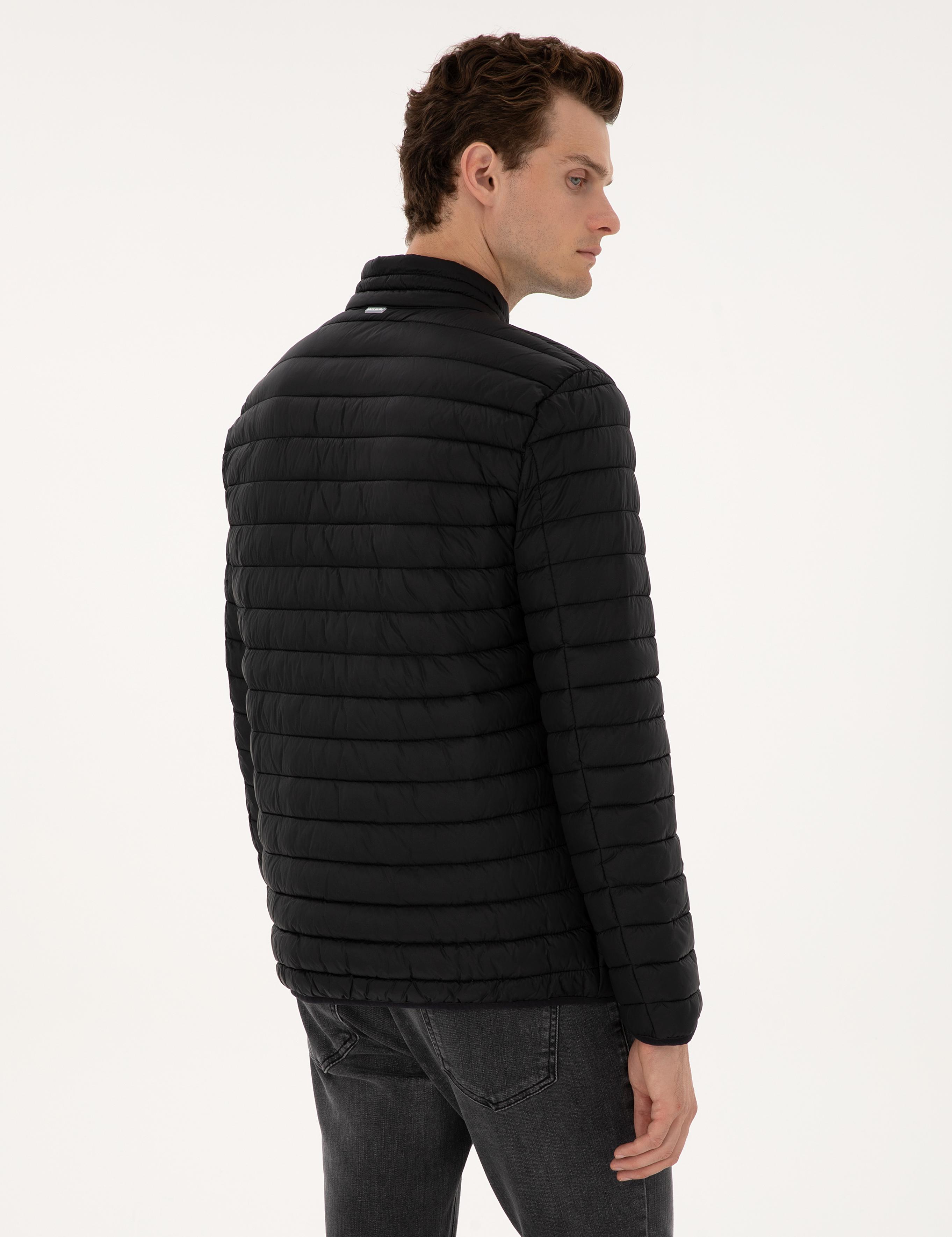 Siyah Kapitone Basic Mont