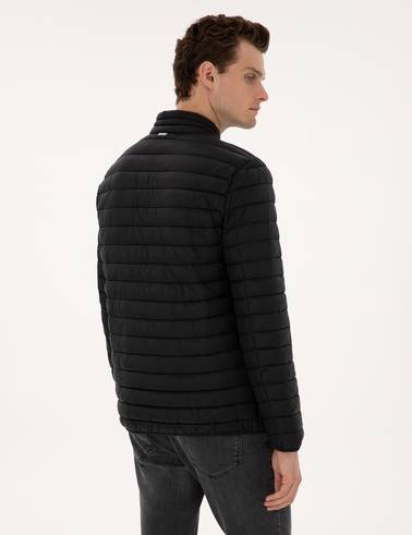 Siyah Kapitone Basic Mont