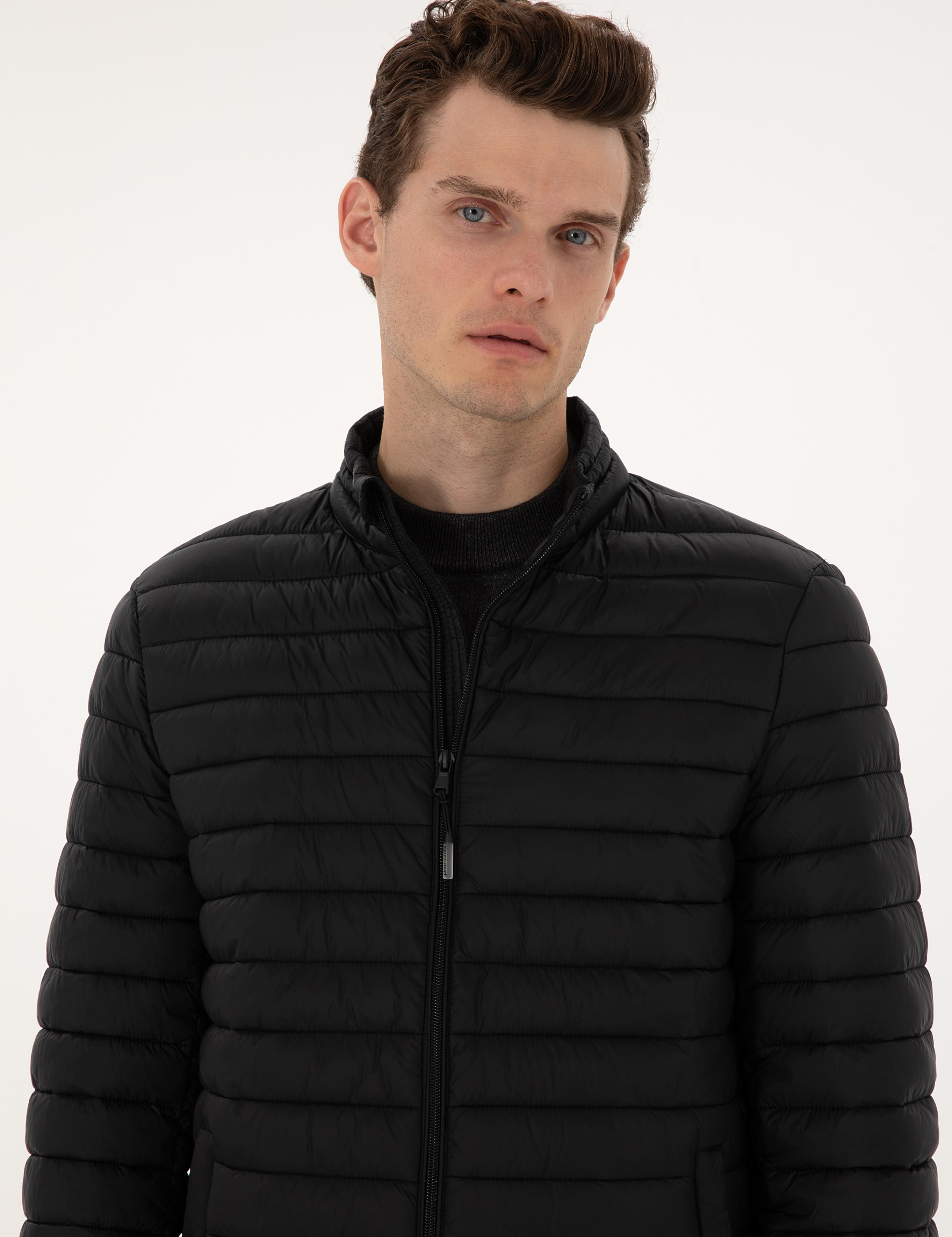 Siyah Kapitone Basic Mont