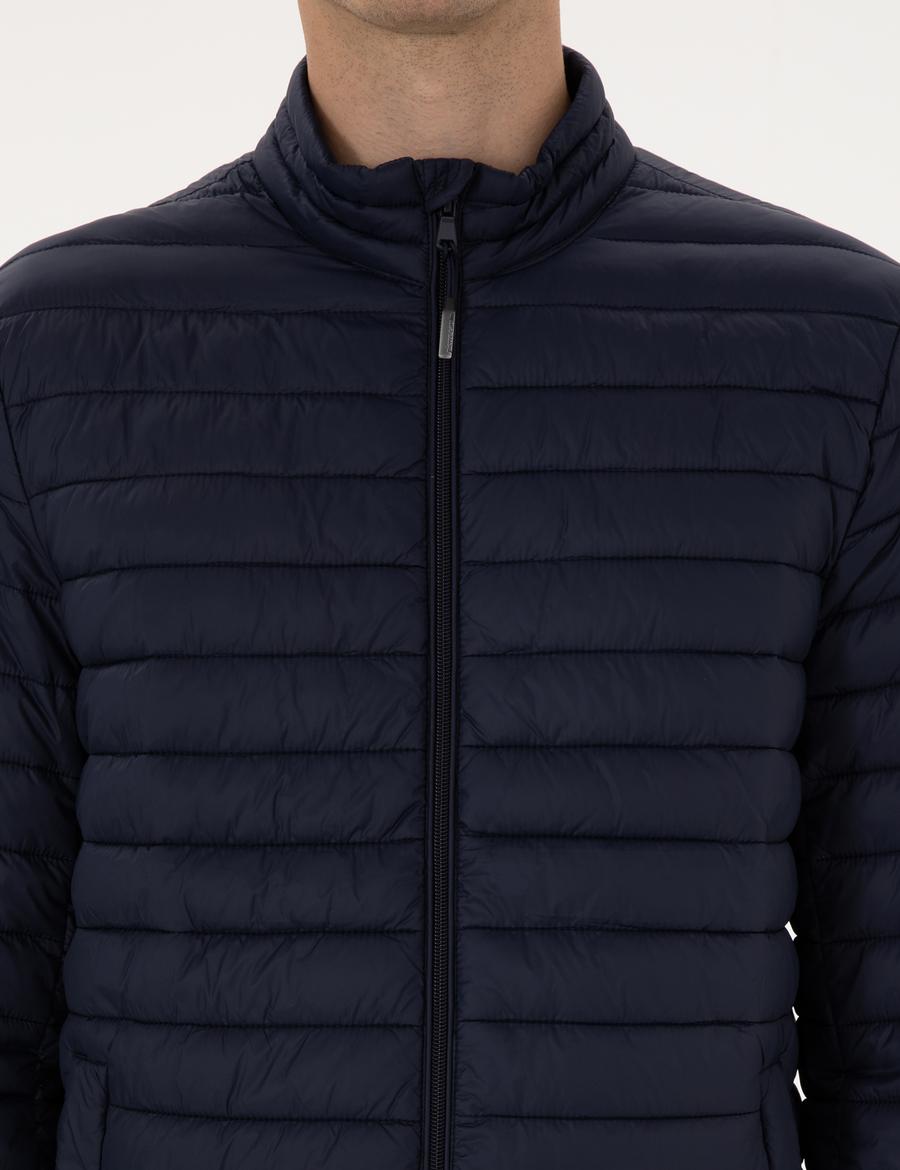 Lacivert Kapitone Basic Mont