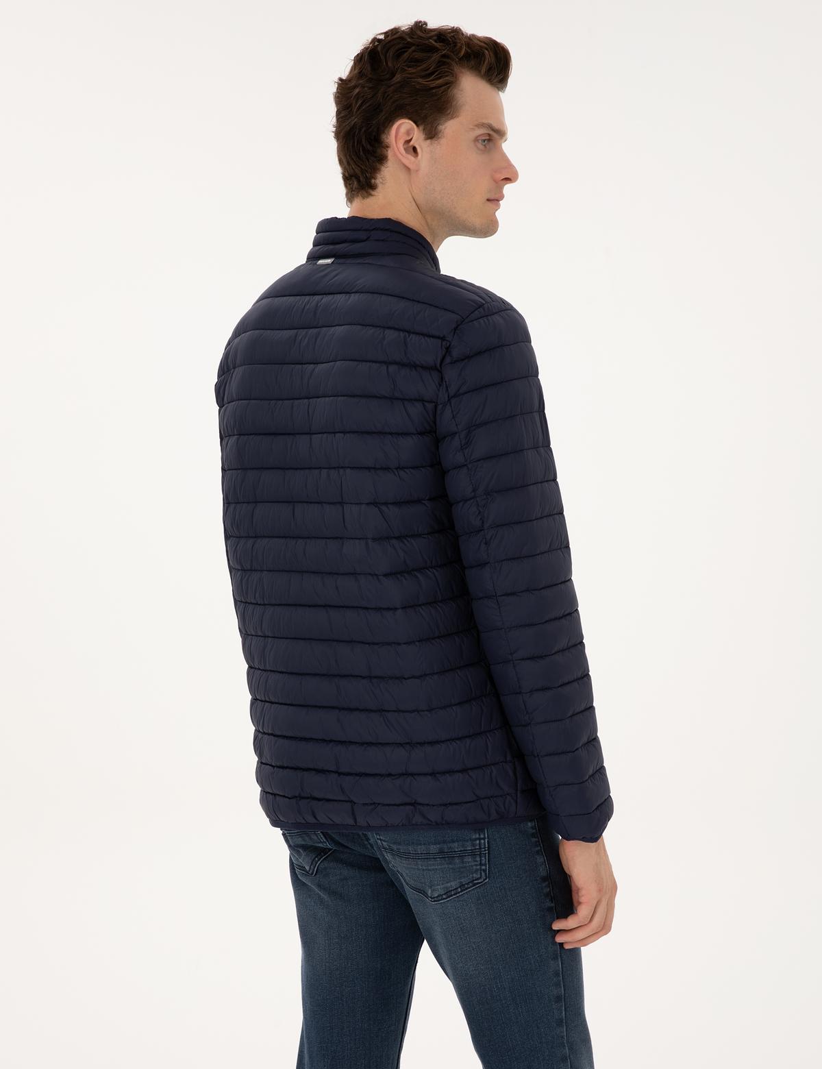 Lacivert Kapitone Basic Mont - 50313921003