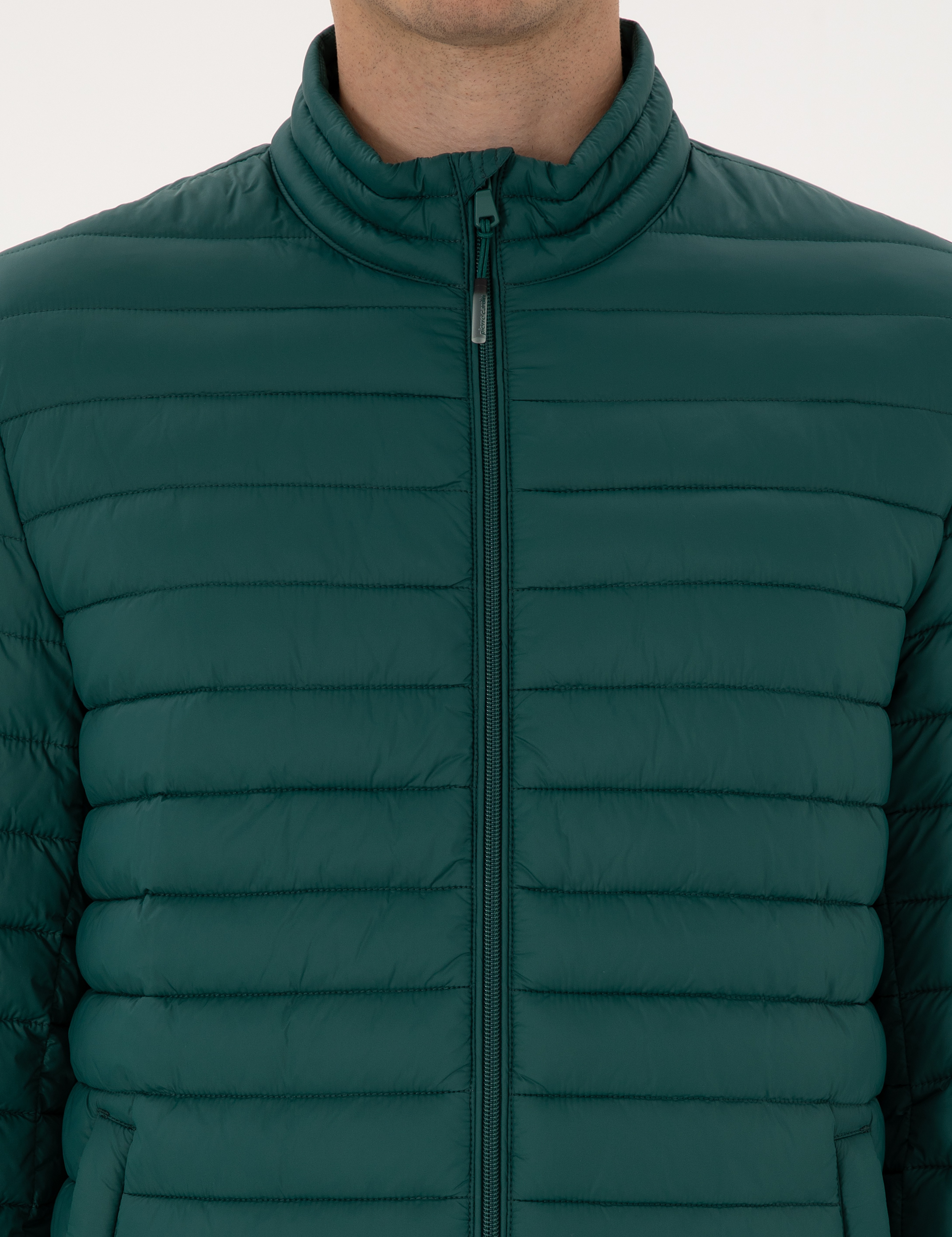 Koyu Yeşil Kapitone Basic Mont - Image 7