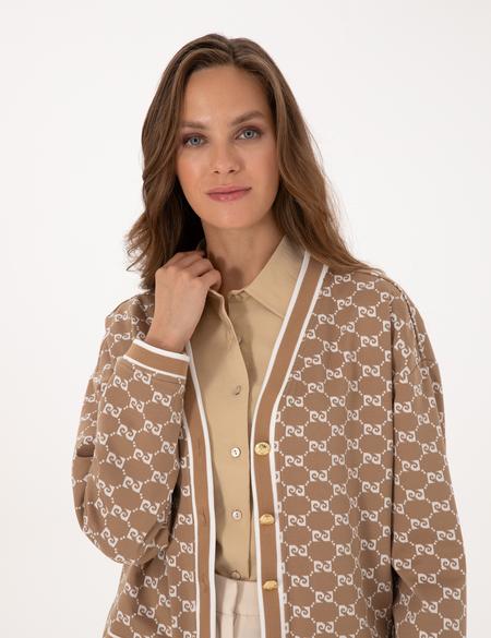 Bej Comfort Fit Örme Hırka - 50309128004