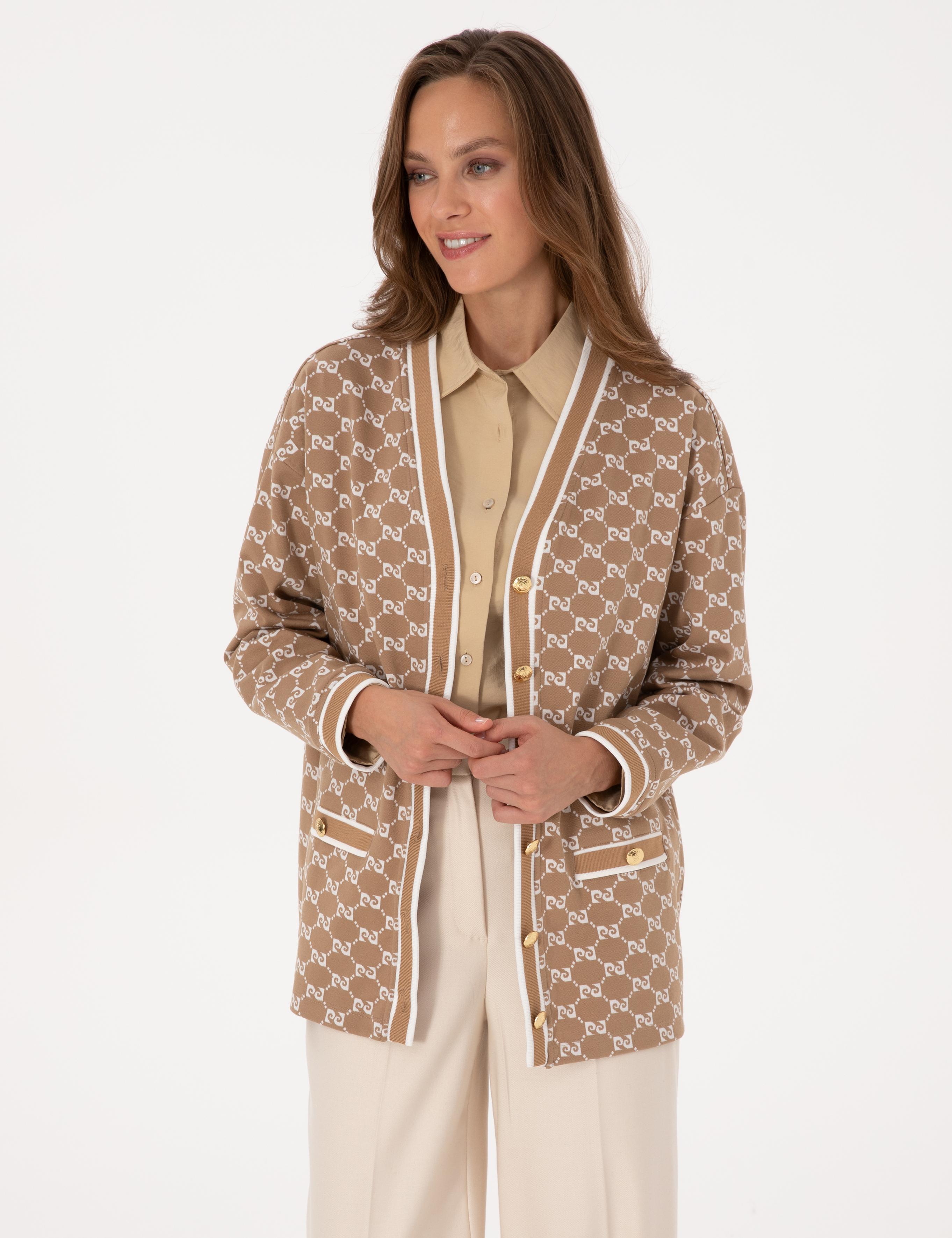 Bej Comfort Fit Örme Hırka