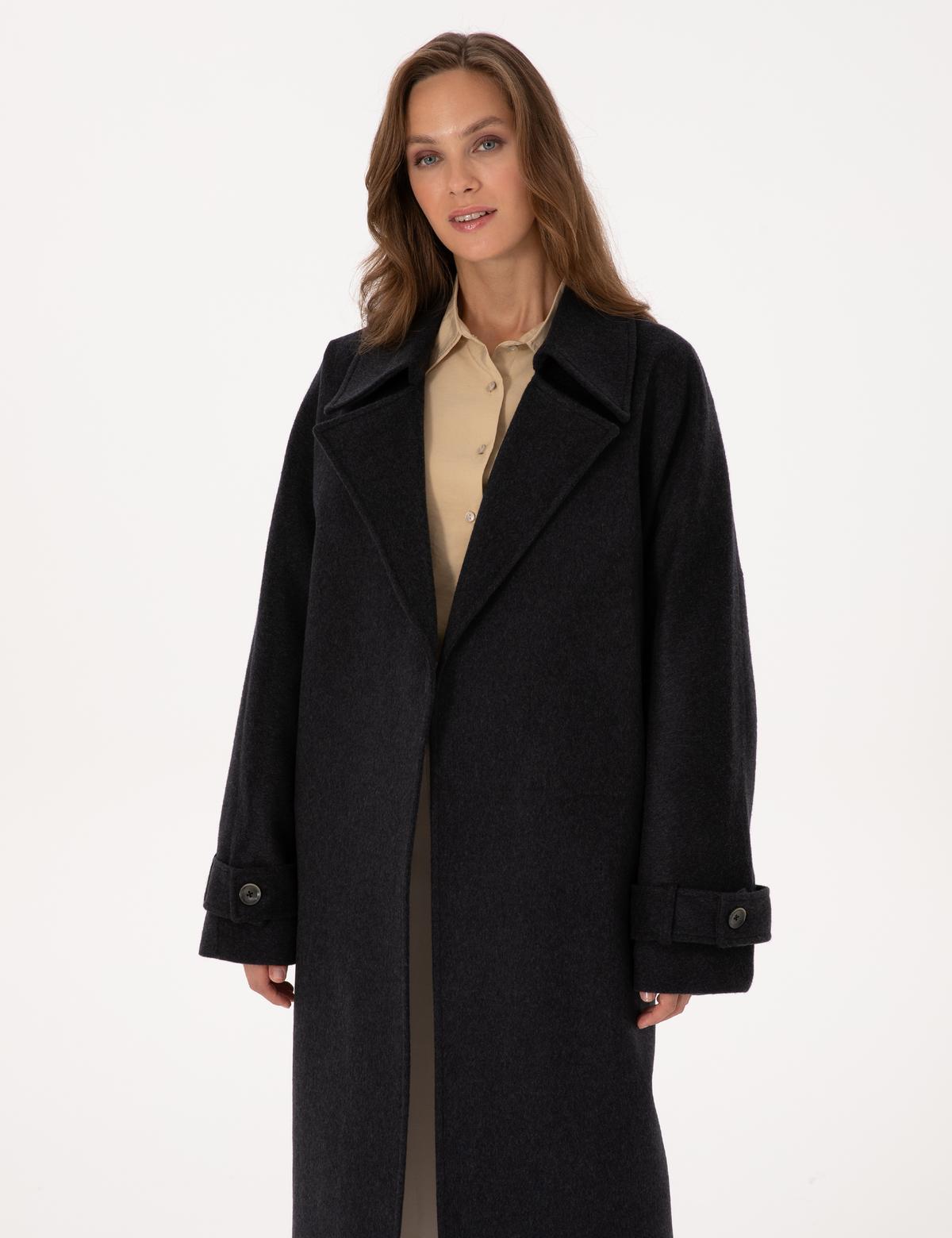 Antrasit Kaşe Kaban - 50316845002