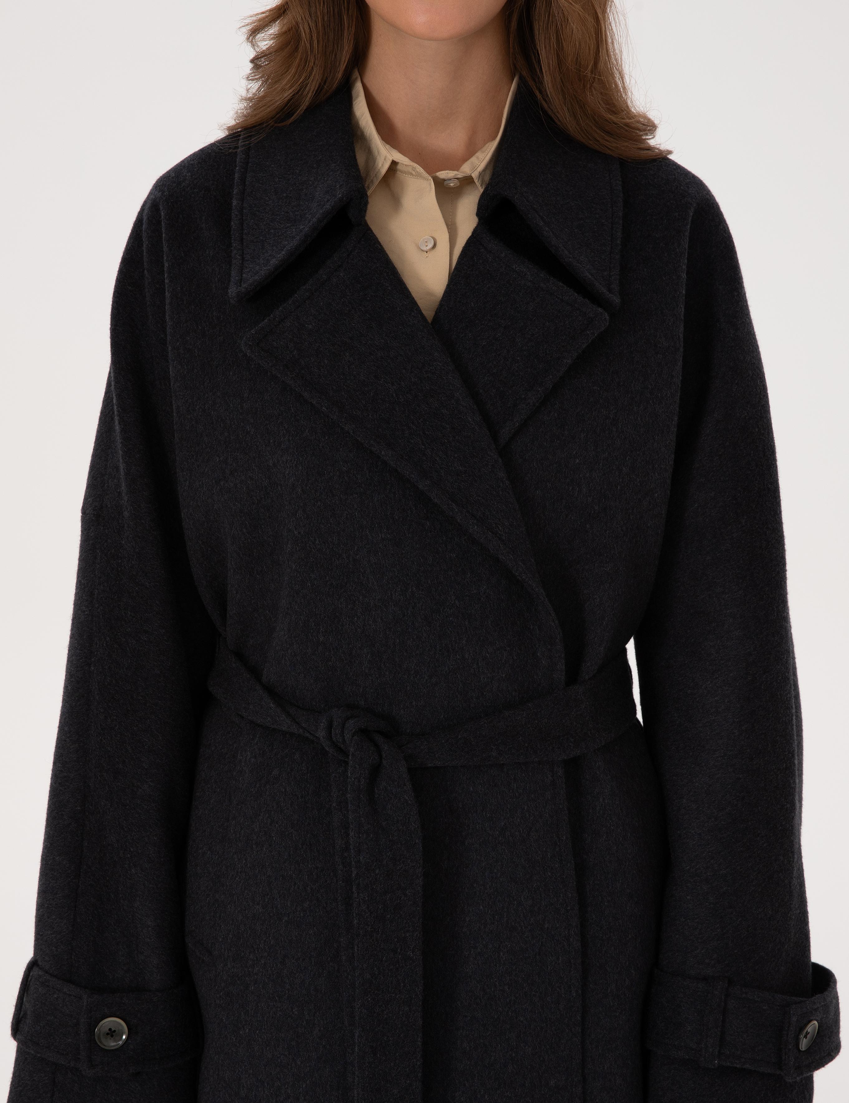 Antrasit Kaşe Kaban