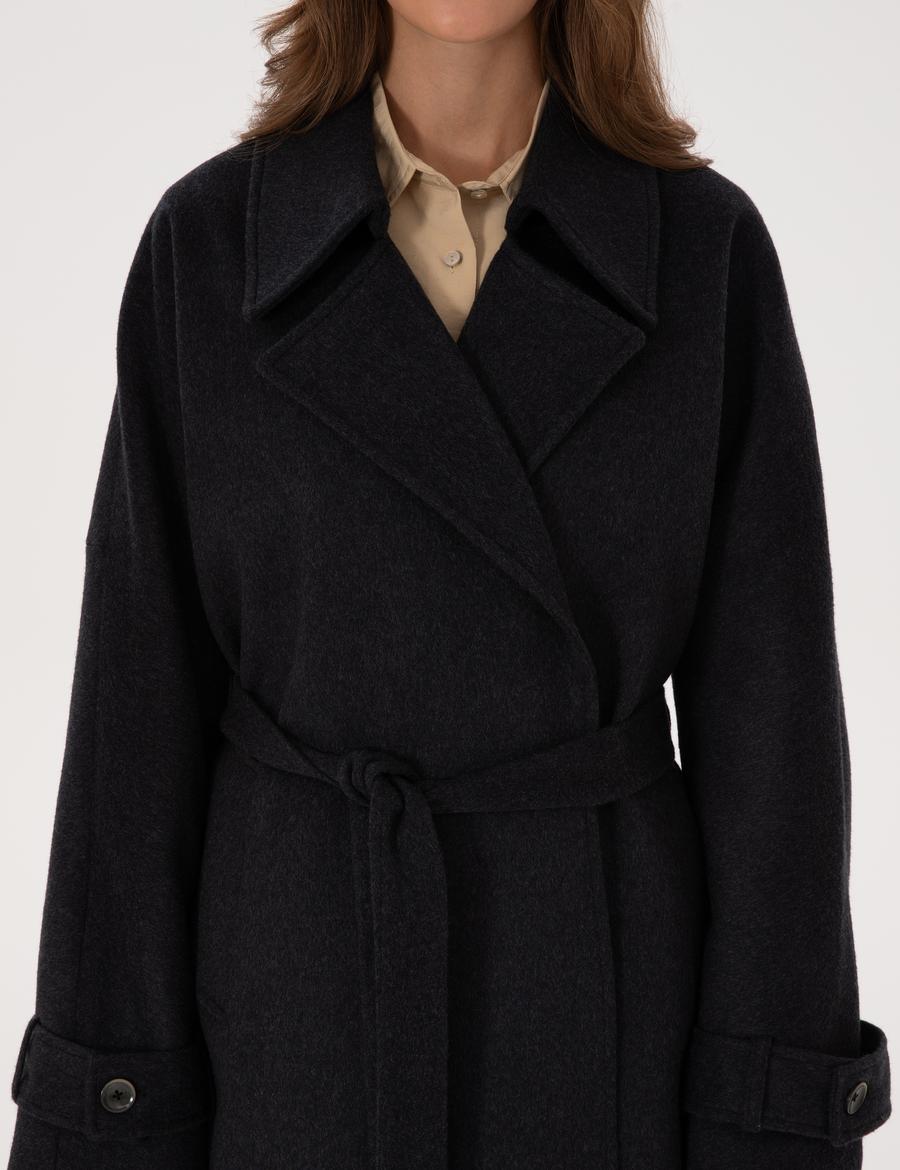 Antrasit Kaşe Kaban