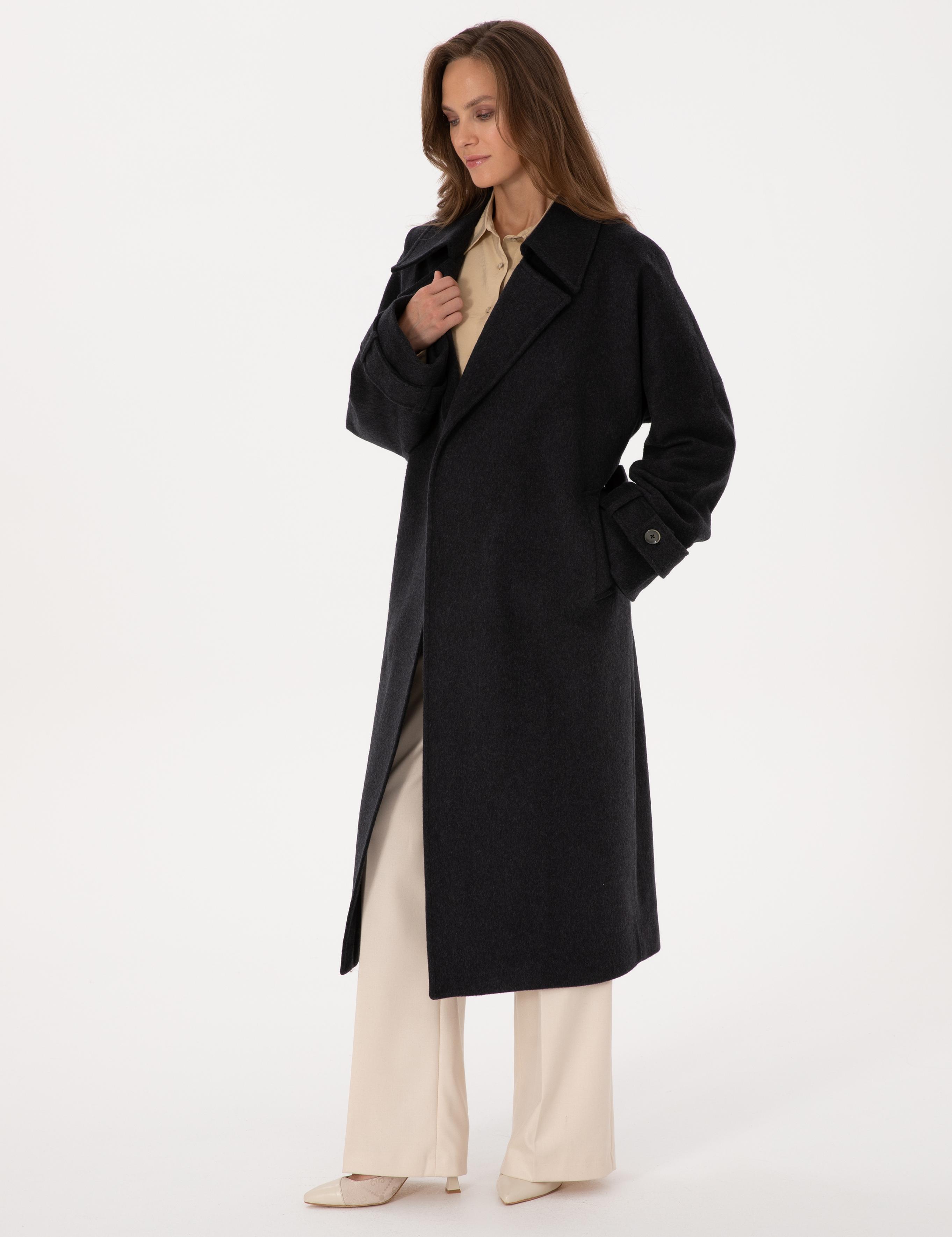 Antrasit Kaşe Kaban