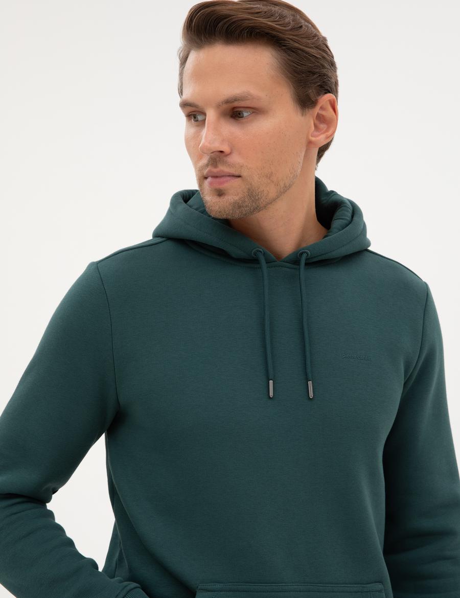Zümrüt 2 İplik Regular Fit İçi Polarlı Kapüşonlu Basic Sweatshirt