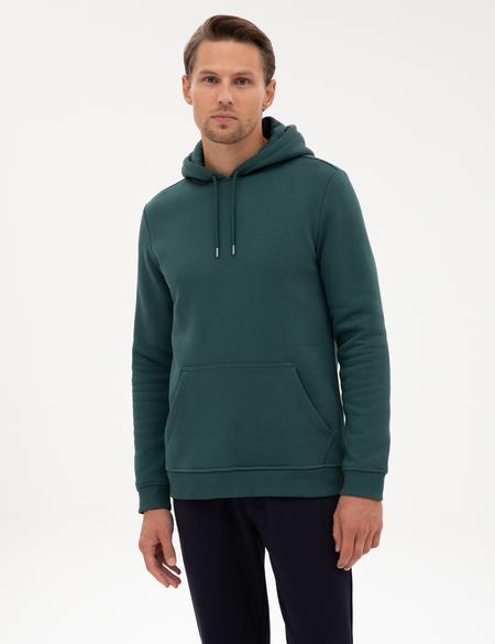 Zümrüt 2 İplik Regular Fit İçi Polarlı Kapüşonlu Basic Sweatshirt - 50314055066