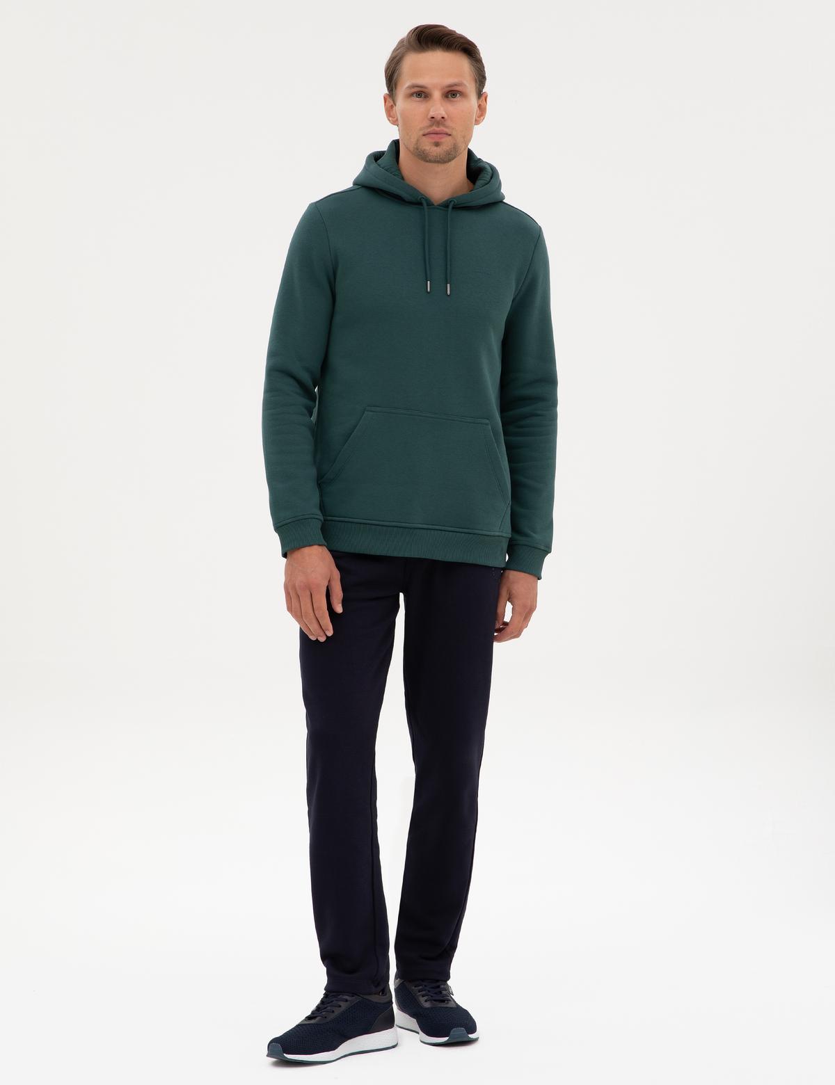 Zümrüt 2 İplik Regular Fit İçi Polarlı Kapüşonlu Basic Sweatshirt - 50314055066