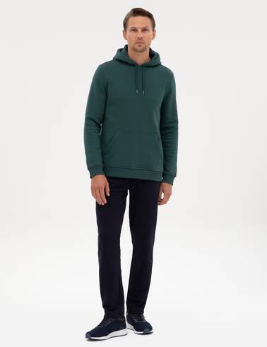 Zümrüt 2 İplik Regular Fit Kapüşonlu Basic Sweatshirt