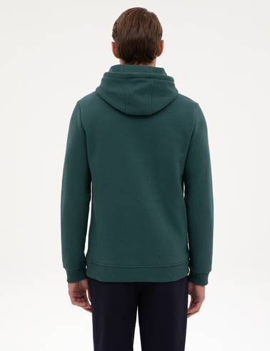 Zümrüt 2 İplik Regular Fit Kapüşonlu Basic Sweatshirt