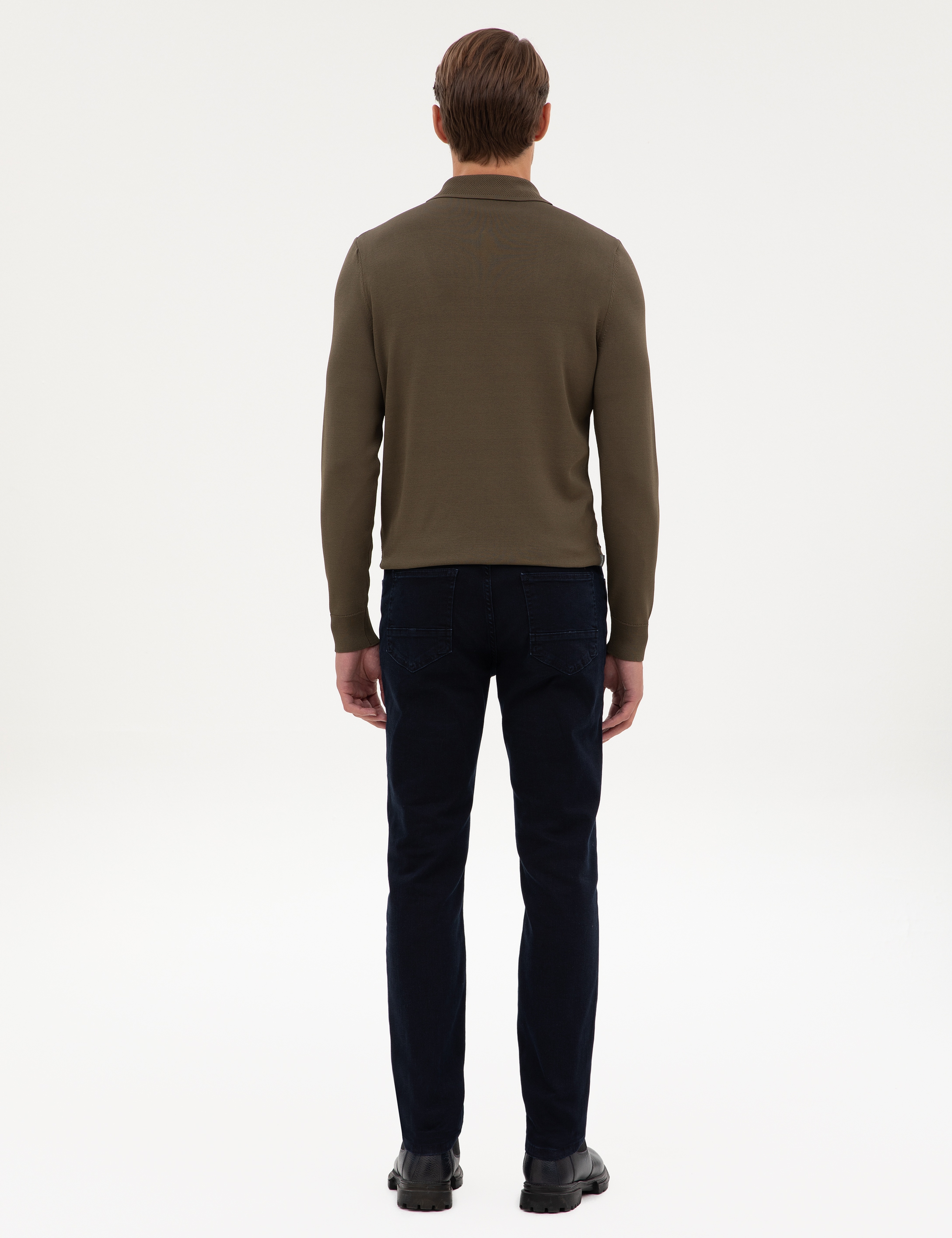 Koyu Lacivert Slim Fit Jean Pantolon