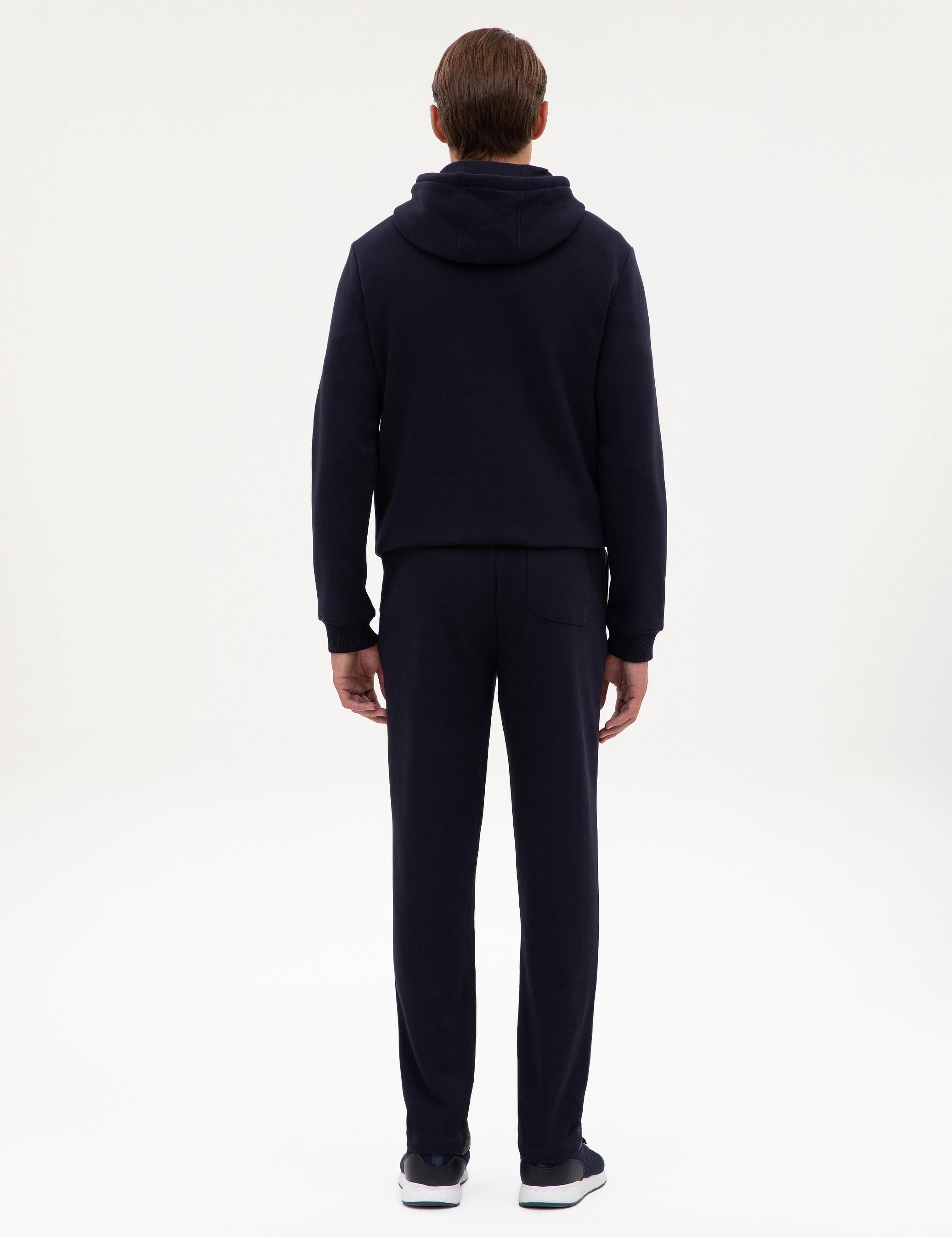 Lacivert Slim Fit 3 İplik Düz Paça Eşofman Altı