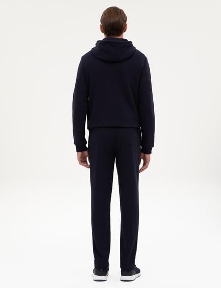 Lacivert Slim Fit 3 İplik Düz Paça Eşofman Altı - 50317670014